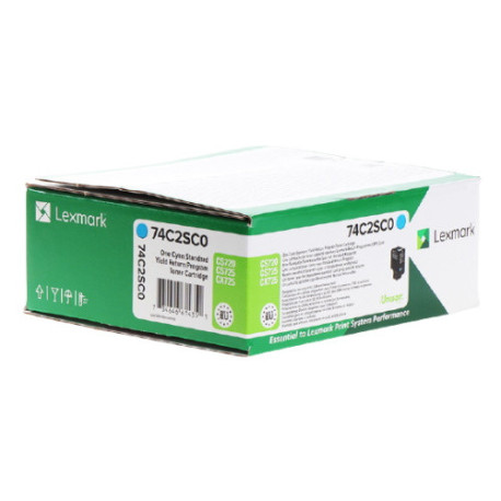 Toner cyan Lexmark 74C2SC0