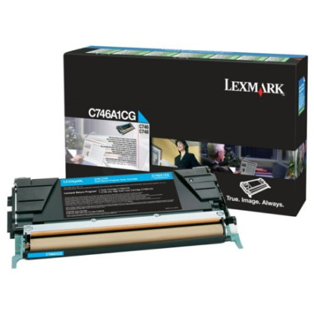 Toner cyan Lexmark C746A1CG