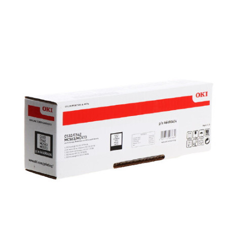 Toner noir Oki 46490404