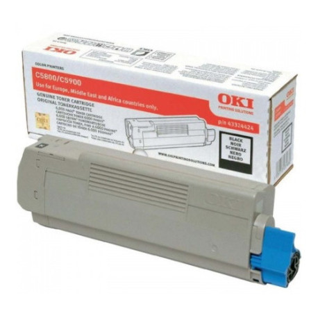Toner noir Oki 43324424