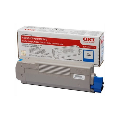 Toner cyan Oki 43865723