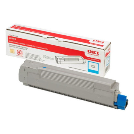 Toner cyan Oki 43487711