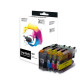Pack 4 cartouches pour imprimante Brother équivalent LC22U