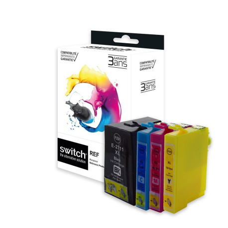 Pack 4 cartouches pour imprimante Epson équivalent C13T27154012