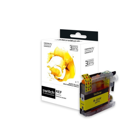 Réservoir encre Switch jaune compatible LC223Y