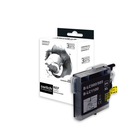 Réservoir encre Switch noir compatible LC980/LC1100B