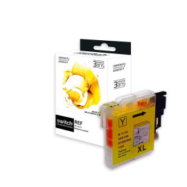Réservoir encre Switch jaune compatible LC980/LC1100Y