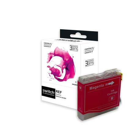 Réservoir encre Switch magenta compatible LC985M