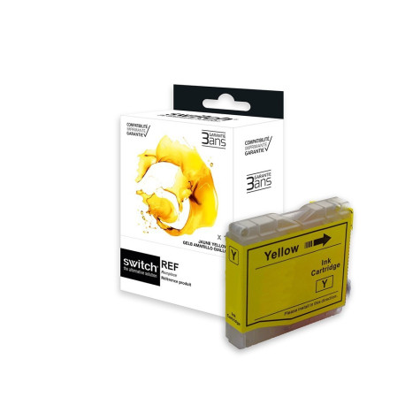 Réservoir encre Switch jaune compatible LC985Y