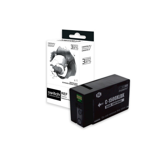 Réservoir encre Switch noir compatible PG-1500, 9182B001
