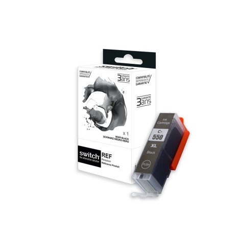 Réservoir encre Switch noir compatible PGI550PGBKXL, 6431B004
