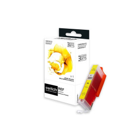 Réservoir encre Switch jaune compatible CLI551YXL, 6446B001