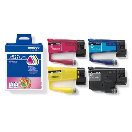 Cartouche noir, cyan, magenta, jaune Brother LC527XLVAL
