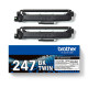 Pack 2 cartouches pour imprimante Brother équivalent TN-247BKTWIN