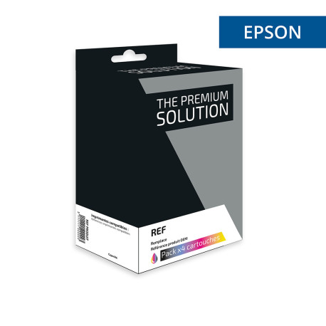 Pack 2 cartouches pour imprimante Epson équivalent C13T07U140, T07U240, T07U340, T07U440